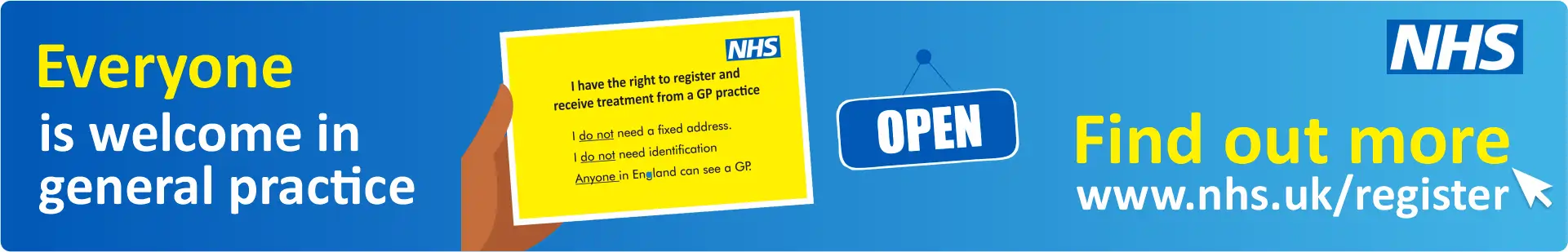 NHS — Everyone is welcome in general practice